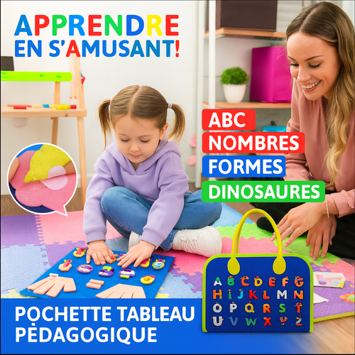 Planche d’Activités Éducative Montessori – Formes, Chiffres & Couleurs (3–5 ans)