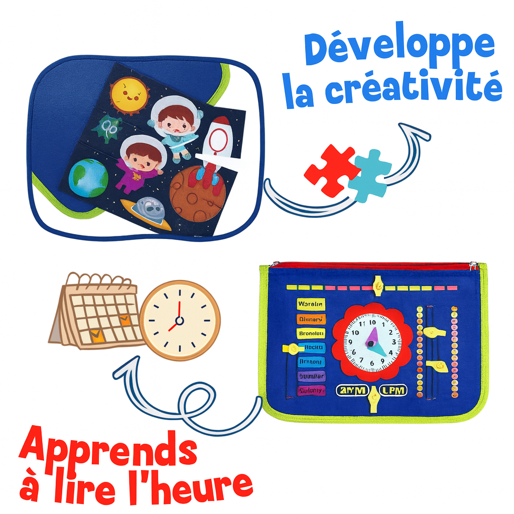 Planche d’Activités Éducative Montessori – Formes, Chiffres & Couleurs (3–5 ans)
