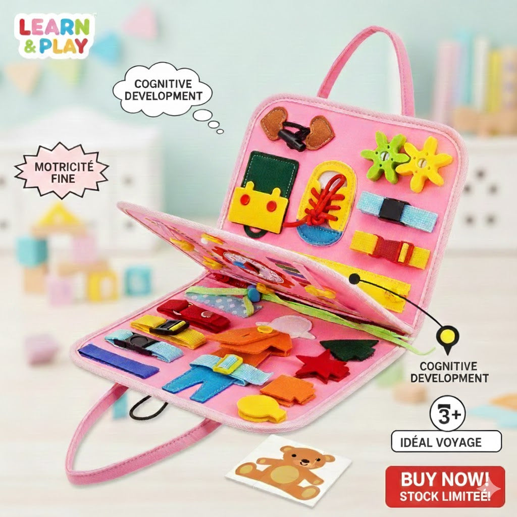 Planche d’Activités Éducative Montessori – Formes, Chiffres & Couleurs (3–5 ans)